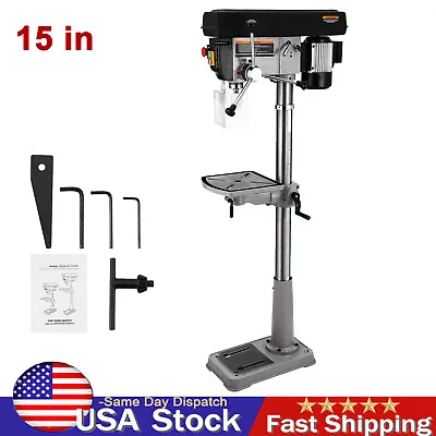 15 In Floor Drill Press Pure Copper Motor 12 Variable Speed 288-3084RPM W/ Guard • $499.99