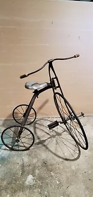 Antique Strap Steel Tricycle Circa 1900 • $425