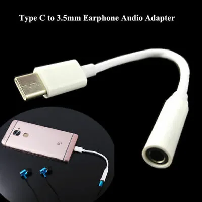 USB Type C To 3.5mm Headphone Audio Jack Aux Cable Adapter Samsung Connector • $7.49
