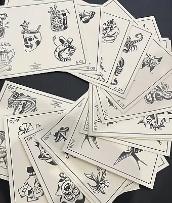 50 Sheets Vintage Tattoo Flash Traditional • $115