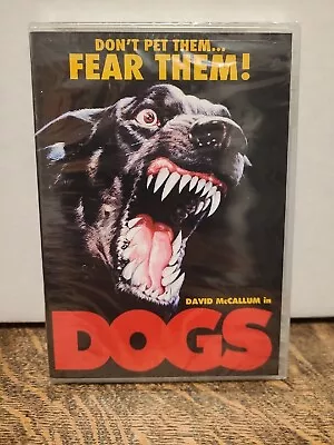 DOGS CULT HORROR MOVIE DVD 1976 NEW RARE OOP SCORPION RELEASING DAVID McCALLUM • $18.99