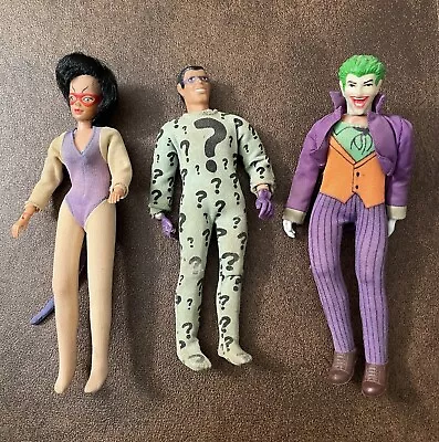 Vintage 1970’s Mego Batman 8  Action Figure Lot: Joker Riddler Cat Woman • $200