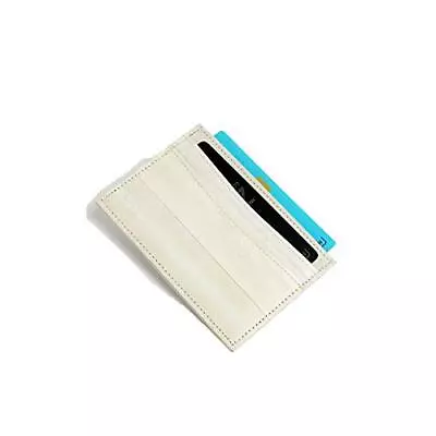 Eel Skin Leather Card Wallet (white) • $24.61