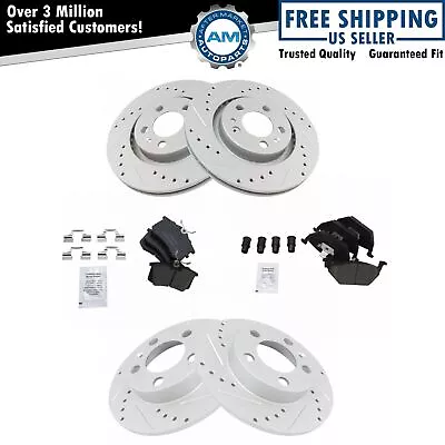 For 99-10 06 07 08 09 10 VW Beetle Golf Jetta Ceramic Brake Pad & Disc Rotor Kit • $119.06