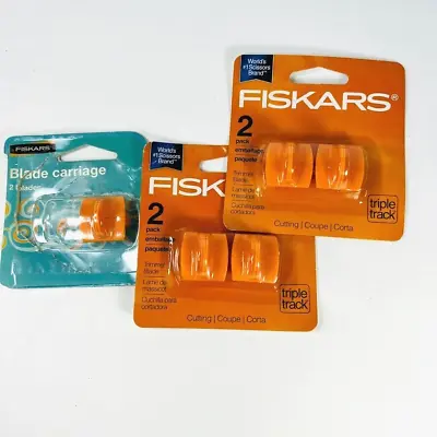 $24.29 • Buy Fiskars Trimmer Blade Triple Track Paper Cutting Trimmer Replacement Blades 5