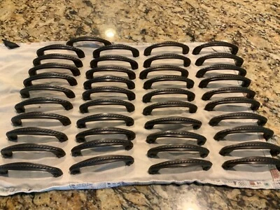 $49.99 • Buy Large Lot 41 Cabinet Drawer Pulls Knobs Oil Rubbed Bronze Hardware 3 4/5” C Rope