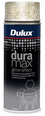 Dulux Duramax ENAMEL GLITTER GOLD SPRAY PAINT 300g Mineral Turps Cleanup • $67.95