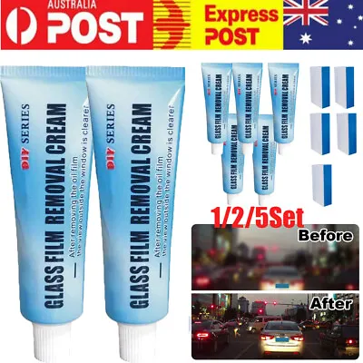 $12.59 • Buy 5x Car Glass Oil Film Cleaner Removal Cream Paste Windshield Water Spot Remover