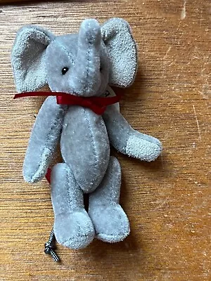 Boyd’s Bears Wuzzies Miniature Plush Gray Jointed Elephant Stuffed Animal Tree • $13.27