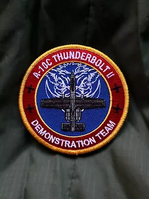 A-10 USAF DEMO Team FIGHTER WING Ace Combat AFB Warfare Morale Hook Loop Patch • $9.99