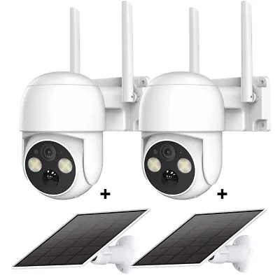 4MP Wireless Wi-Fi Solar Camera Outdoor Solar Power Camera Home Security CCTV • $89.99