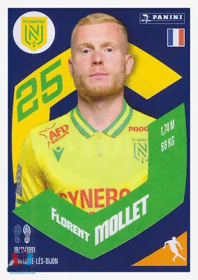 Panini Foot 2024 #289 Florent Mollet FC Nantes • $2.43