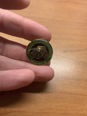 John Deere Waterloo Works Iowa Pin Back Hat Lapel Pin • $12