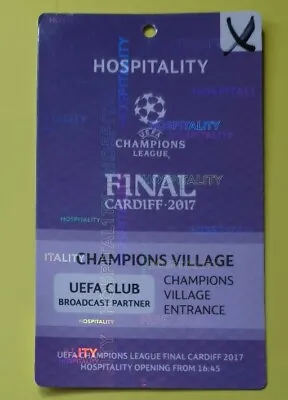 2017 UEFA Champions League Final Juventus Real Madrid Hospitality Pass • £19.99