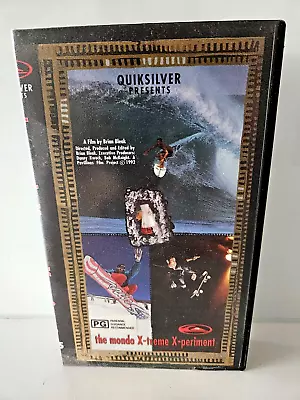 The Mondo X-Treme X-Periment VHS Movie Video Cassette Tape Quicksilver 1992 • $8.99