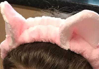 Spa Headband With Cat Ears Comfortable And Stylish Ideal For Cleansing makeup • £2.99