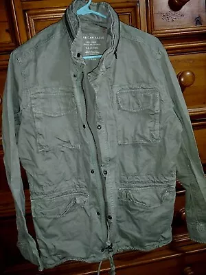 American Eagle Mens Sz Small Military Green Jacket Rare 2018 • $33.95