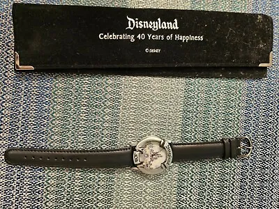 Disneyland 40th 40 Years Of Happiness Silver Tone Limited Edition Watch UNTESTED • $59.99