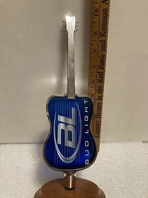 BUD LIGHT ACRYLIC AND STAINLES STEEL ACOUSTIC GUITAR Draft Beer Tap Handle. USA • $99