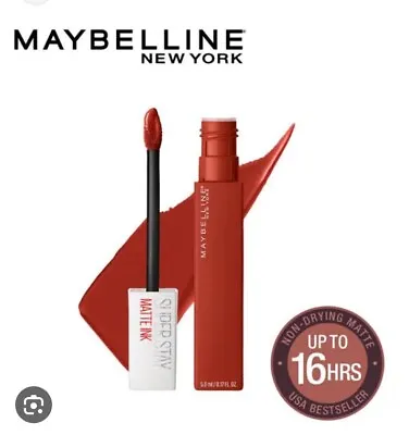 Maybelline Superstay Matte Ink Liquid Lipstick Shade 117 Groundbreaker • £5.95