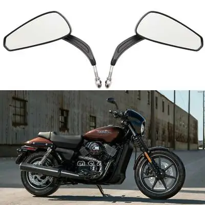 Motorcycle Rearview Mirrors For Harley Street 750 Road Glide Bobber Chopper UK • $68.89
