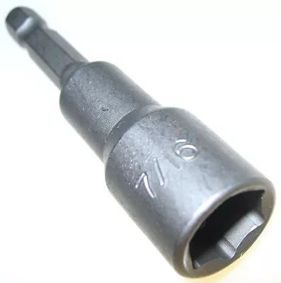 7/16  Magnetic Nut Driver Setter Power Drill Bit Holder Quick Release Hex Shank • $6.99