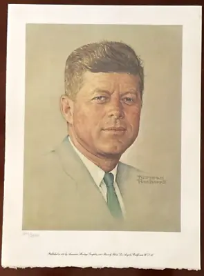 NORMAN ROCKWELL Lithograph JOHN F KENNEDY Signed Numbered Limited Edition JFK  • $79