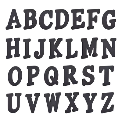 $26.99 • Buy 26 Count Rustic Black Wooden A-Z Alphabet Letters For Wedding Decoration, 6 Inch