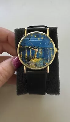 Vincent Van Gogh Starry Night Over The Phone Adjustable Wrist Watch  • $21.99