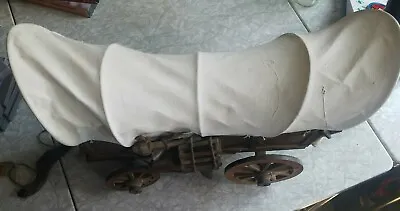 Rare Vintage Miniature Covered Wooden Chuck Wagon All Hand Made Excellent Cond. • $109