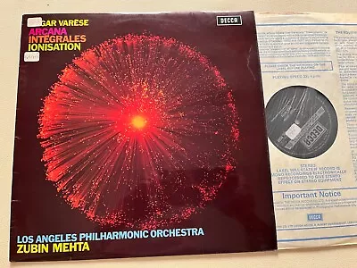 SXL 6550 Varese Arcana Etc. / Mehta / LA Phil HP LIST TAS • £20