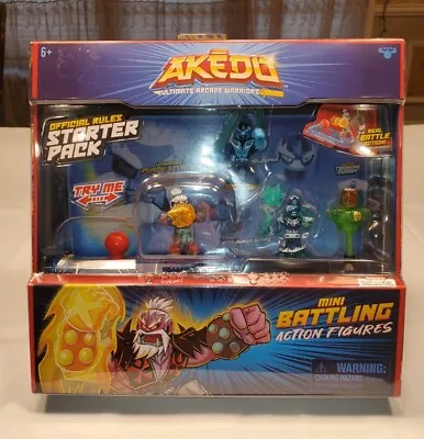 Akedo - Ultimate Arcade Warriors Starter Pack Mini Battling Action Figures • $31.95