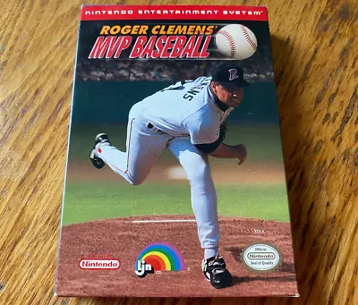 Roger Clemens MVP Baseball BLACK LABEL Complete In Box Nintendo Nes Game Nr-MINT • $16.50