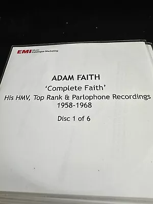 Adam Faith – Complete Faith - 6 Promo CDs • £10