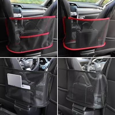 Car Hanging Handbag Holder Organizer Seat Storage Mesh Side Net Pocket Bag  • $13.99