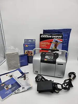 Epson PictureMate B271A Personal Photo Lab Photo Printer Bundle Incl. Paper • $19.95