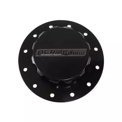 Aeroflow AF85-2002BLK Billet Alloy Fuel Cell Screw On Cap Black • $130.38