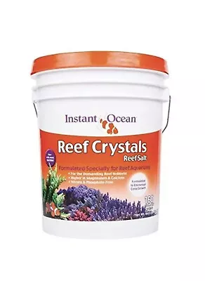 Instant Ocean REEF CRYSTALS 160 Gallon Mix ( Bucket ) Salt Aquariums 44.8 Lbs • $82.99