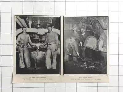 £7 • Buy 1906 HMS Amethyst, Inside The Engine Room And Stoking Up The Furnace