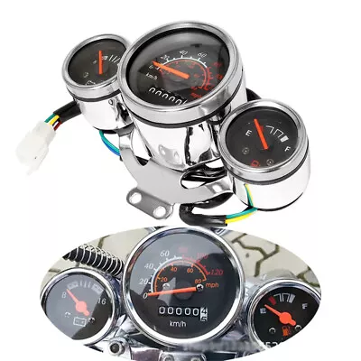 Motorcycle ATV Dirt Bikes Speed Odometer Speedometer Tachometer Gauge Universal • $46.14