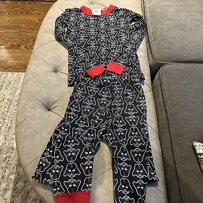 Hanna Andersson Boys Star Wars Darth Vader Long John Pjs Sz 8 130 Organic Cotton • $12.49