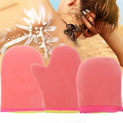 Self Tanning Mitt Kit Applicator Gloves Applicator Mitts Body Face Oiling Glo;;d • £2.69