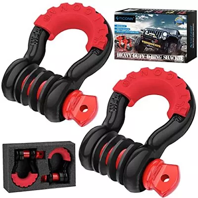 TICONN 2 Pack D Ring Shackle With 7/8 Screw Pin 57000Ibs Break Strength 3/4 He • $28.04