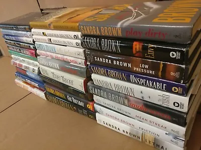 Lot Of 10 Sandra Brown Thriller Mystery Romance Suspense HB HCDJ Book RANDOM MIX • $39.99