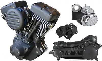 Ultima El Bruto 140” Blackout Evo Softail Harley Driveline Engine Motor Free S&h • $7699.99