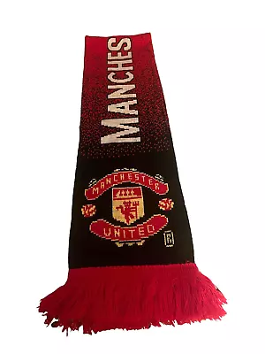 MANCHESTER UNITED SOCCER SCARF / Official MERCHANDISE FUTBOL Made In UK • $14.99