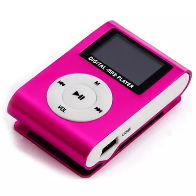 Portable MP3  Player Metal Clip-on MP3 Player With LCD Screen I4L7 • $8.07