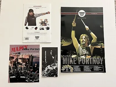 Mike Portnoy Poster Magazine Clipping Lot Dream Theater Sabian Mapex Progressive • $12