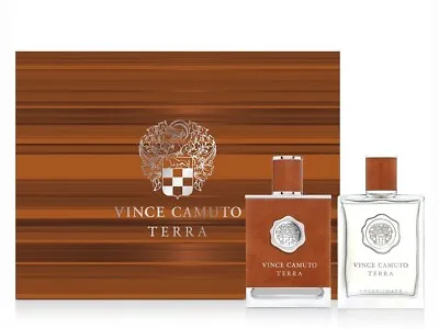 Vince Camuto Men's Perfume Terra 2pc Set-3.4 Oz Edt Sp+3.4 Oz After Shave Splash • $59.99