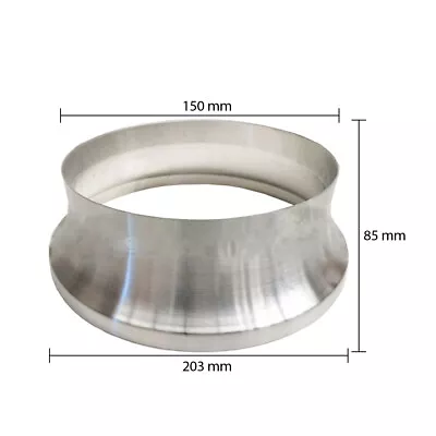 Aluminium Duct Reducer / Increaser - 200MM (8  Inch) To 150MM (6  Inch) • $34.95